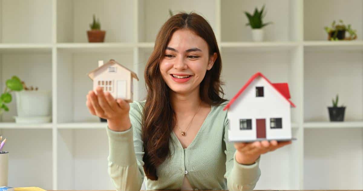 Woman Holding Property